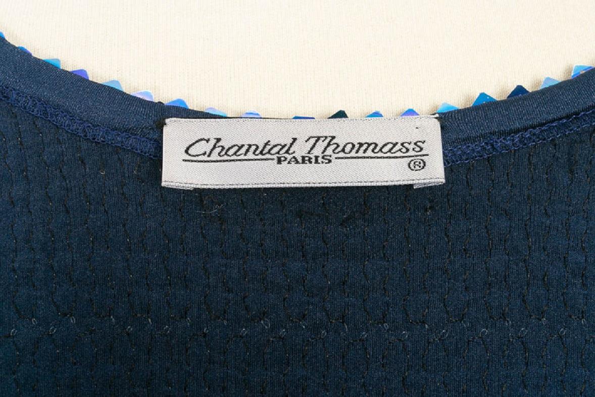 Chantal Thomass Vest with Blue Sequins For Sale 3