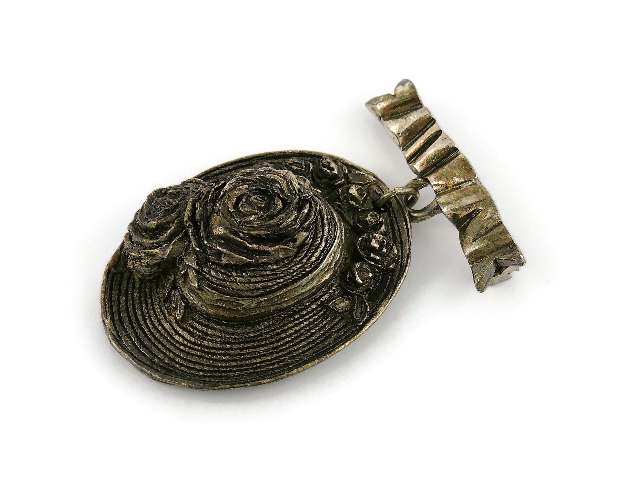 Women's CHANTAL THOMASS Vintage Hat Dangle Brooch For Sale