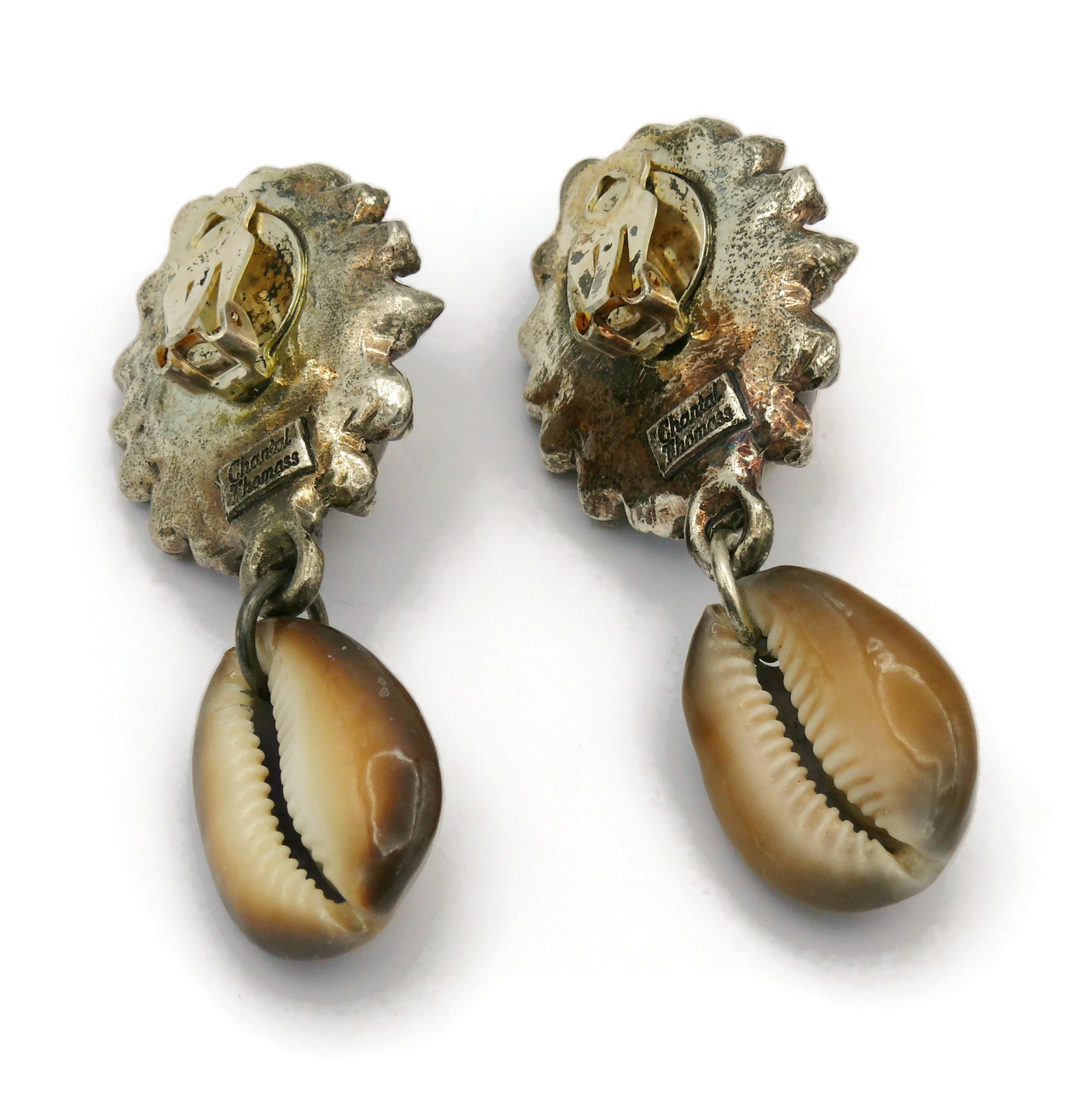 CHANTAL THOMASS Vintage Sea Life Dangling Earrings 6