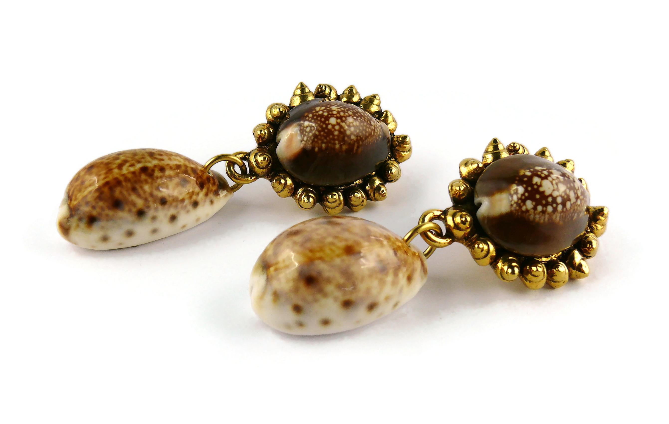 Chantal Thomass Boucles d'oreilles pendantes vintage « Sea Life » avec natures marines en vente 3