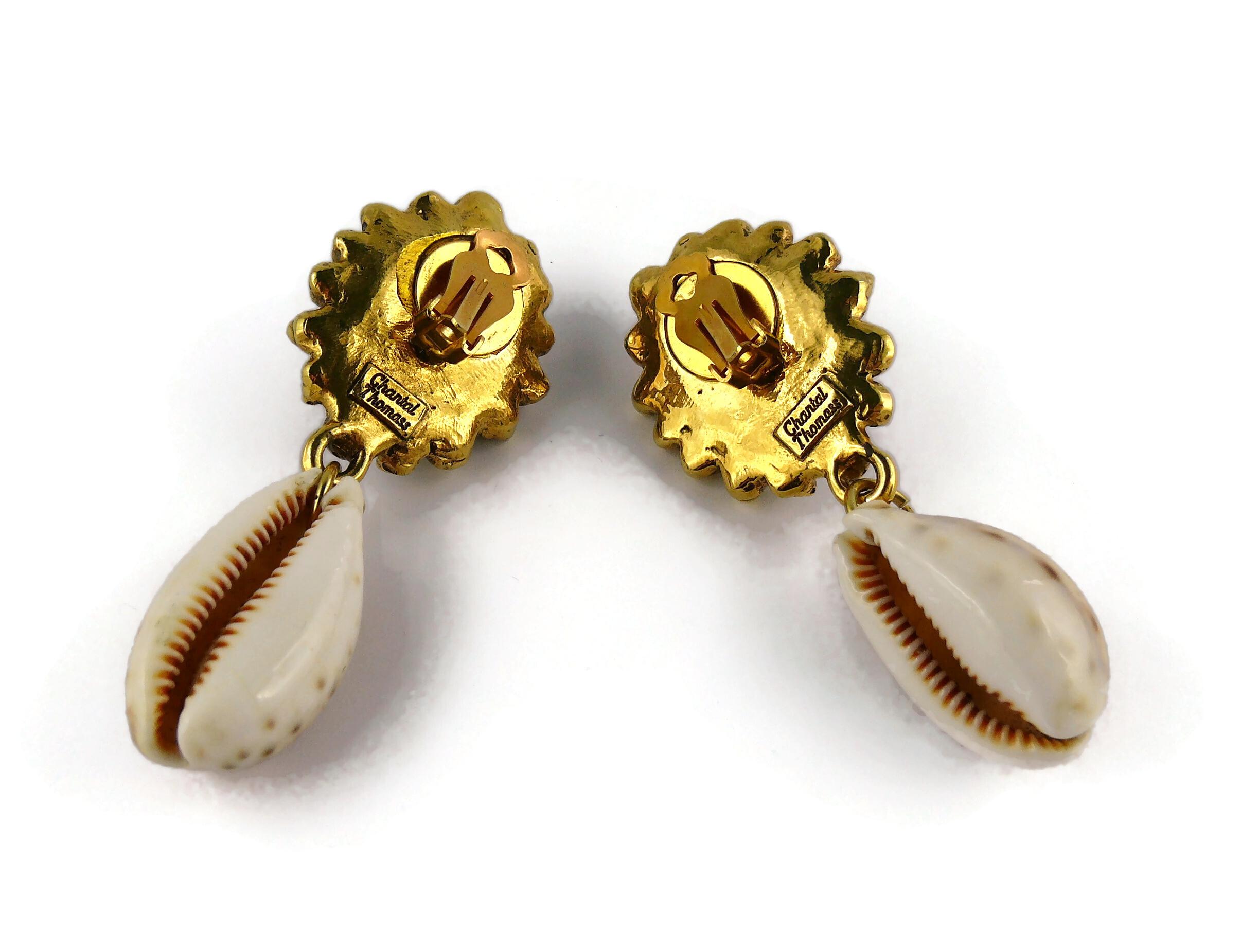 Chantal Thomass Vintage Sea Life Dangling Earrings For Sale 2