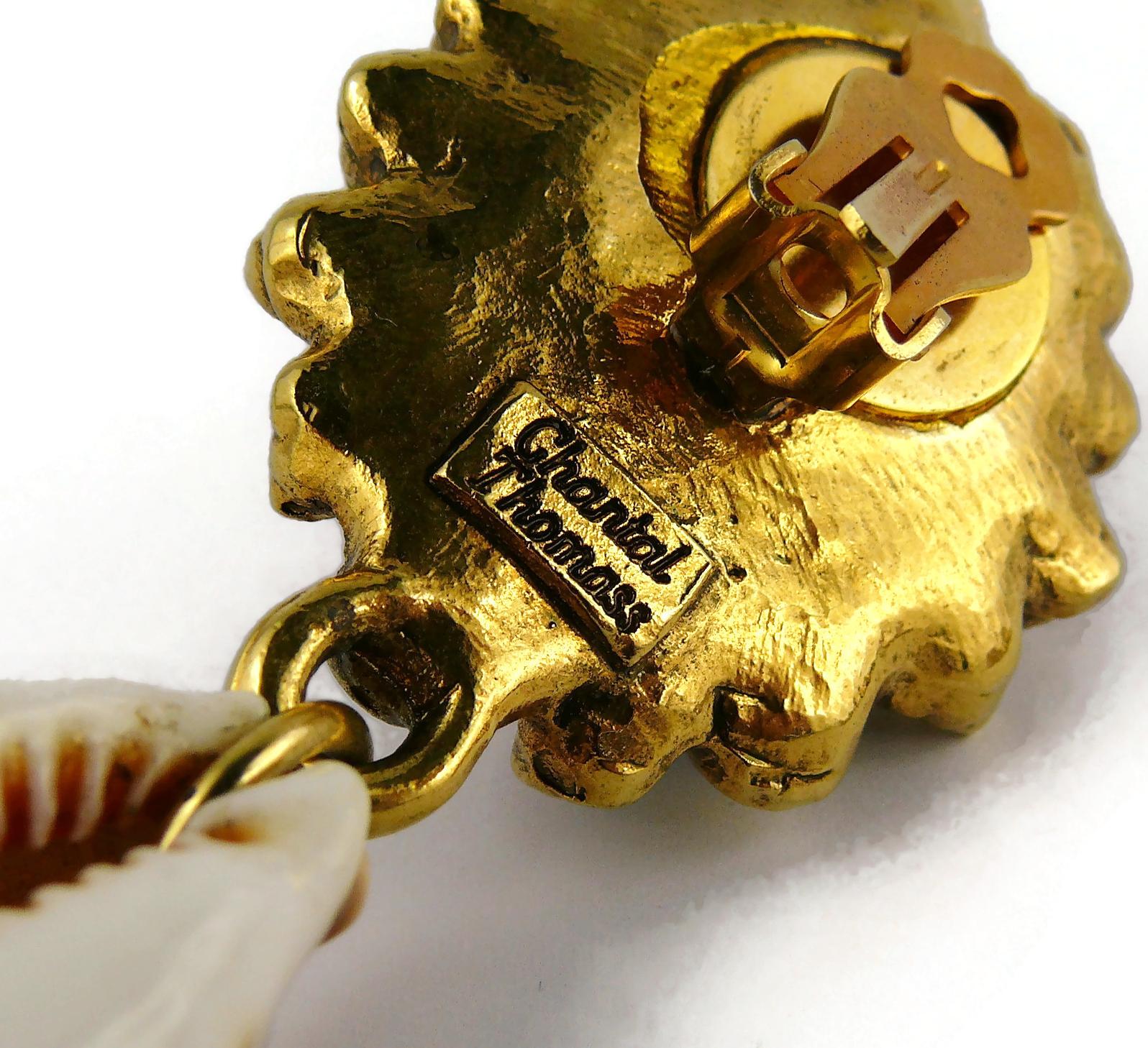 Chantal Thomass - Boucles d'oreilles pendantes Vintage Sea Life en vente 5