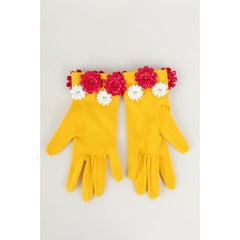 Chantal Thomass Yellow Cotton Gloves
