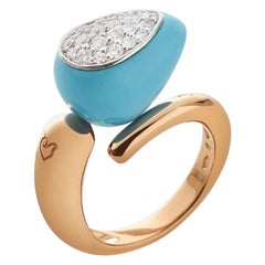 Chantecler 18 Karat Capriful Turquoise Ring
