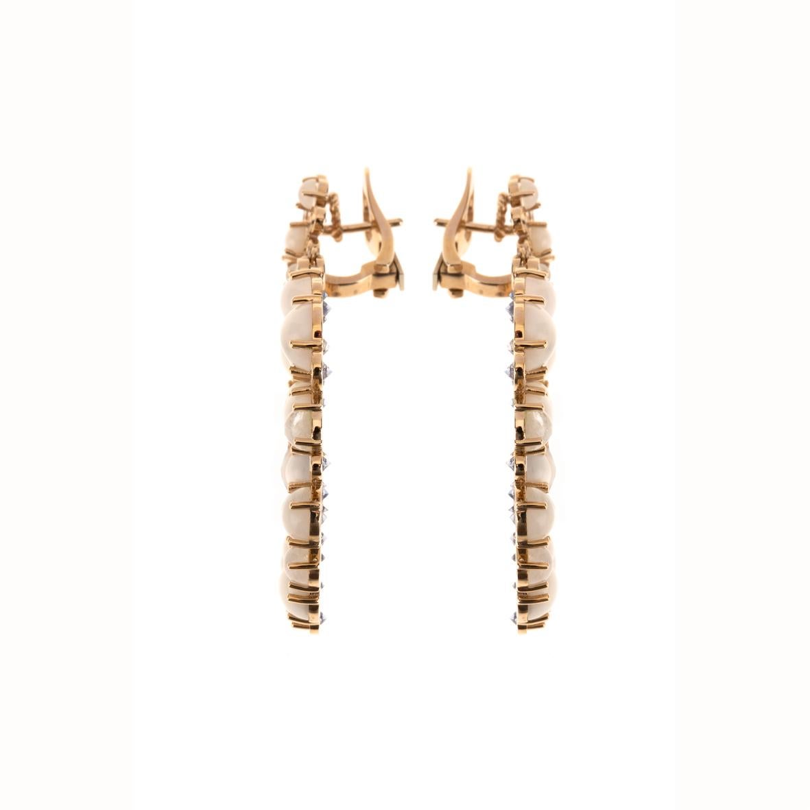 white coral earrings