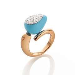 Chantecler 18 Karat Capriful Turquoise Ring