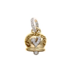 Chantecler 18 Karat Diamond Rooster Bell Charm