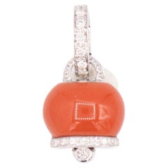 Chantecler 18k Gold Bell Red Coral Charm, Exclusively at Hamilton Jewelers