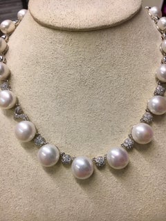 Chantecler Bon Bon Pearl and Diamond Necklace