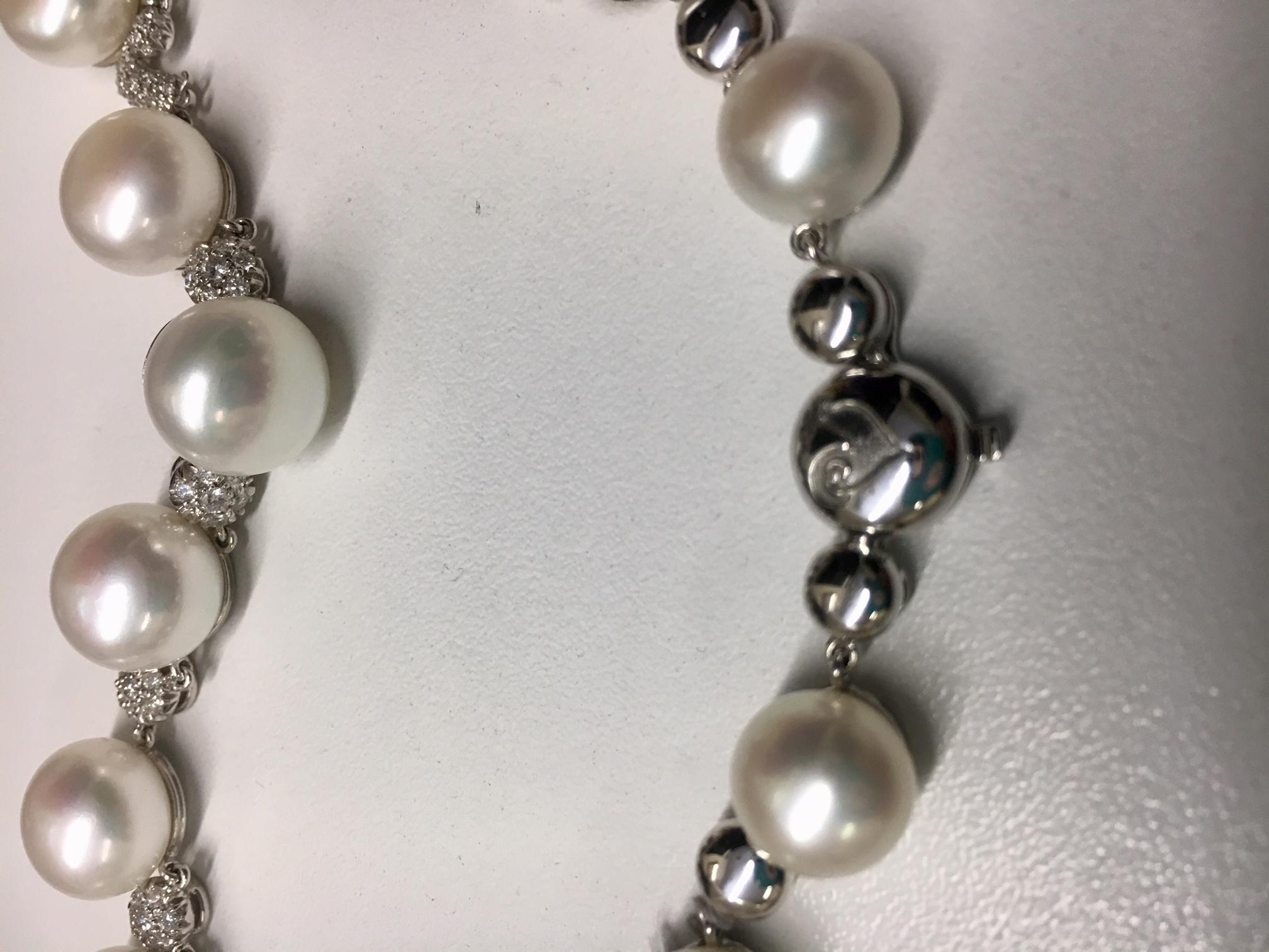 Women's Chantecler Bon Bon Pearl and Diamond Necklace