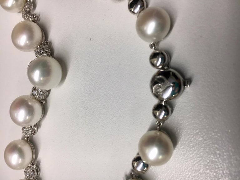 Chantecler Bon Bon Pearl and Diamond Necklace at 1stDibs