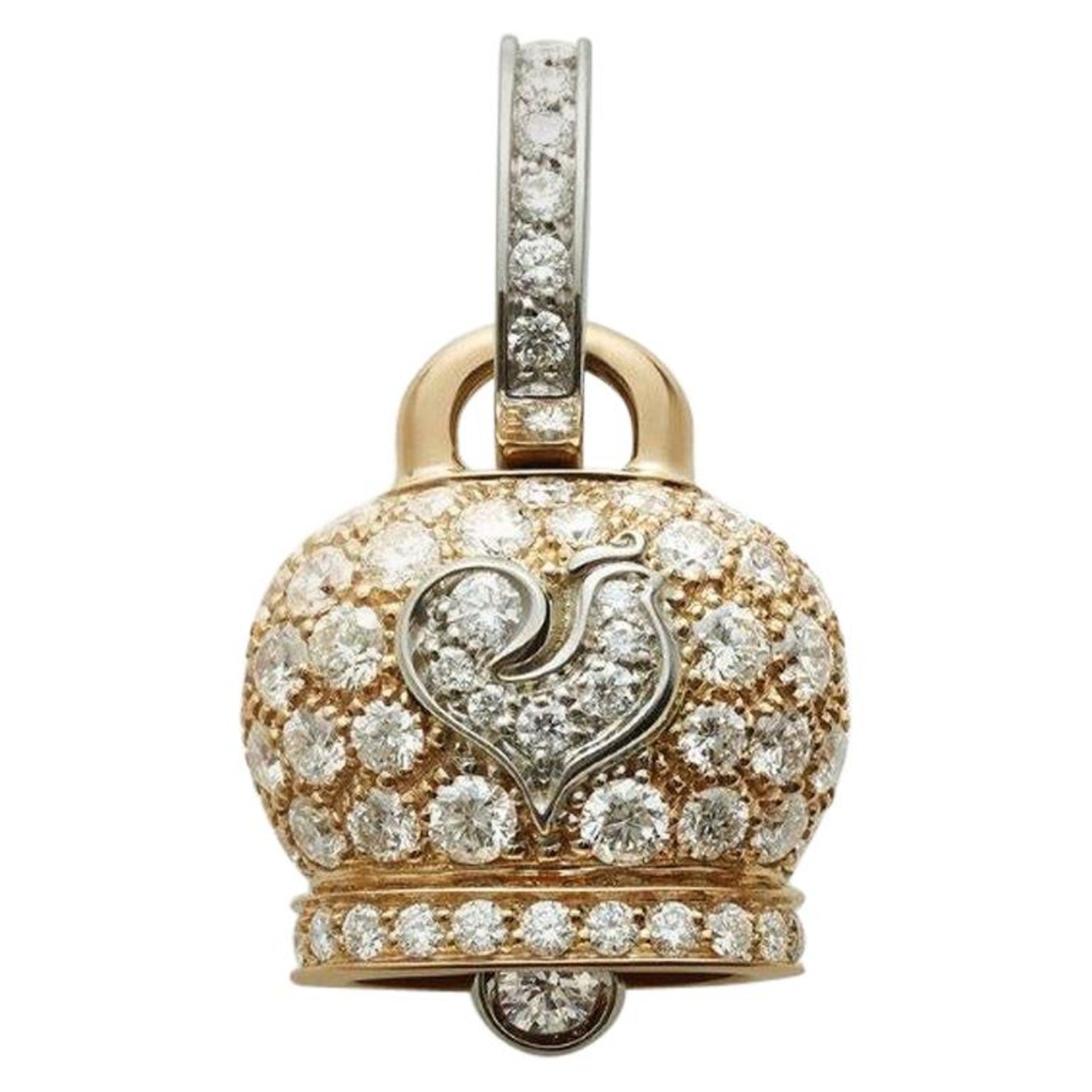 Chantecler Campanella 18k Gold and Diamond Charm For Sale at 1stDibs |  campanella white, campanella chantecler