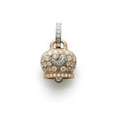 Chantecler Campanella 18k Gold and Diamond Charm
