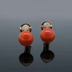 Chantecler Capri Bon Bon White Rose Gold Diamonds Earrings