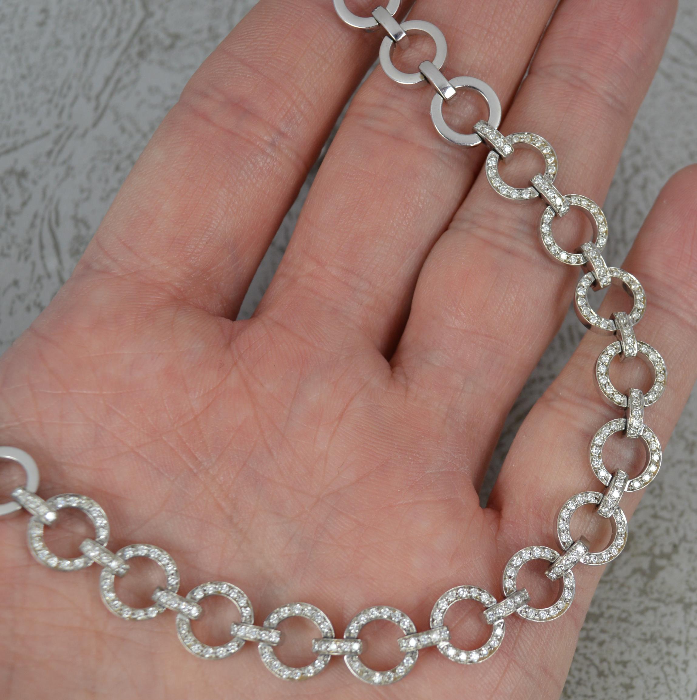 Chantecler Capri Solid 18 Carat White Gold Diamond Necklace For Sale 3