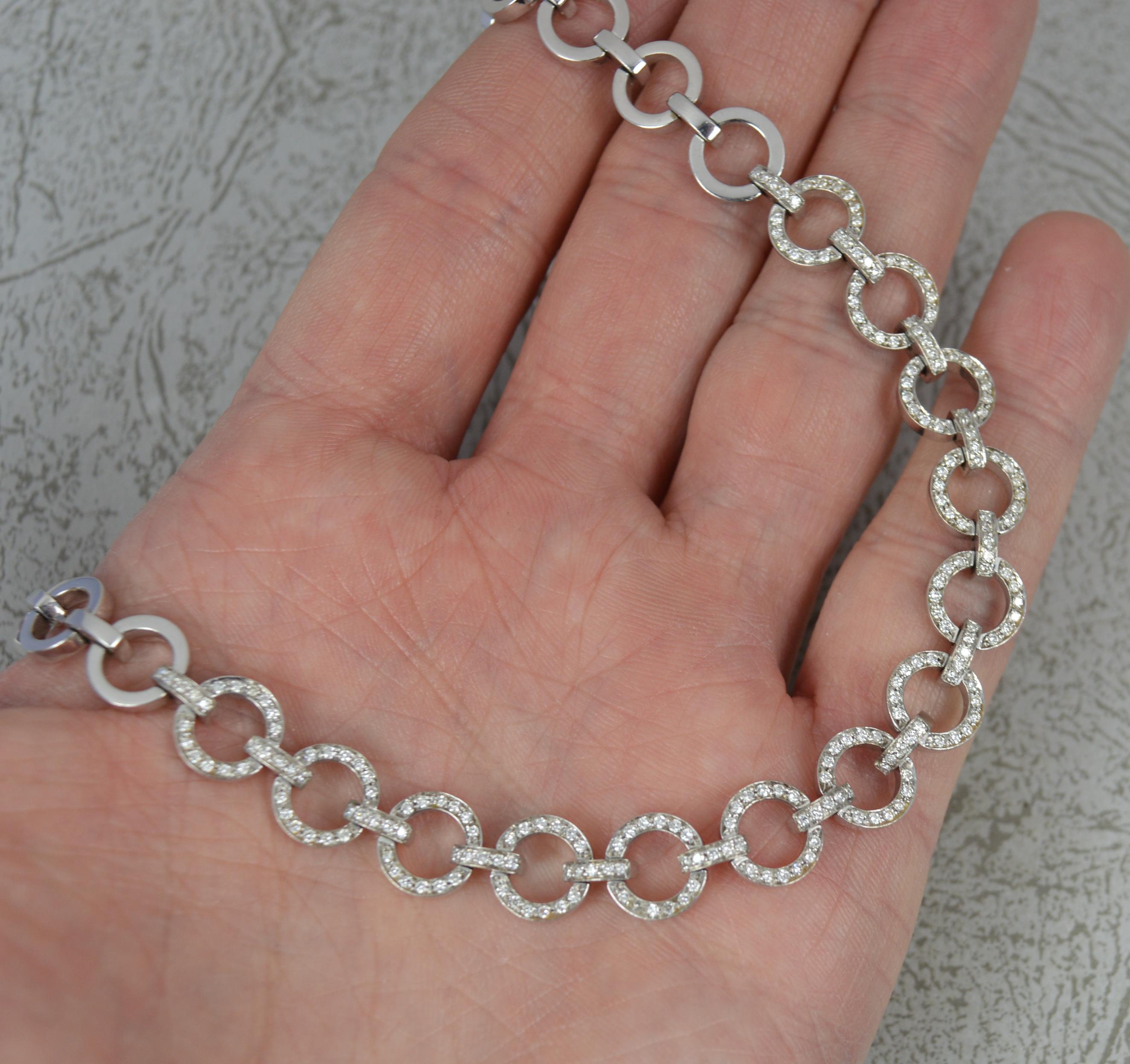 Chantecler Capri Solid 18 Carat White Gold Diamond Necklace For Sale 4