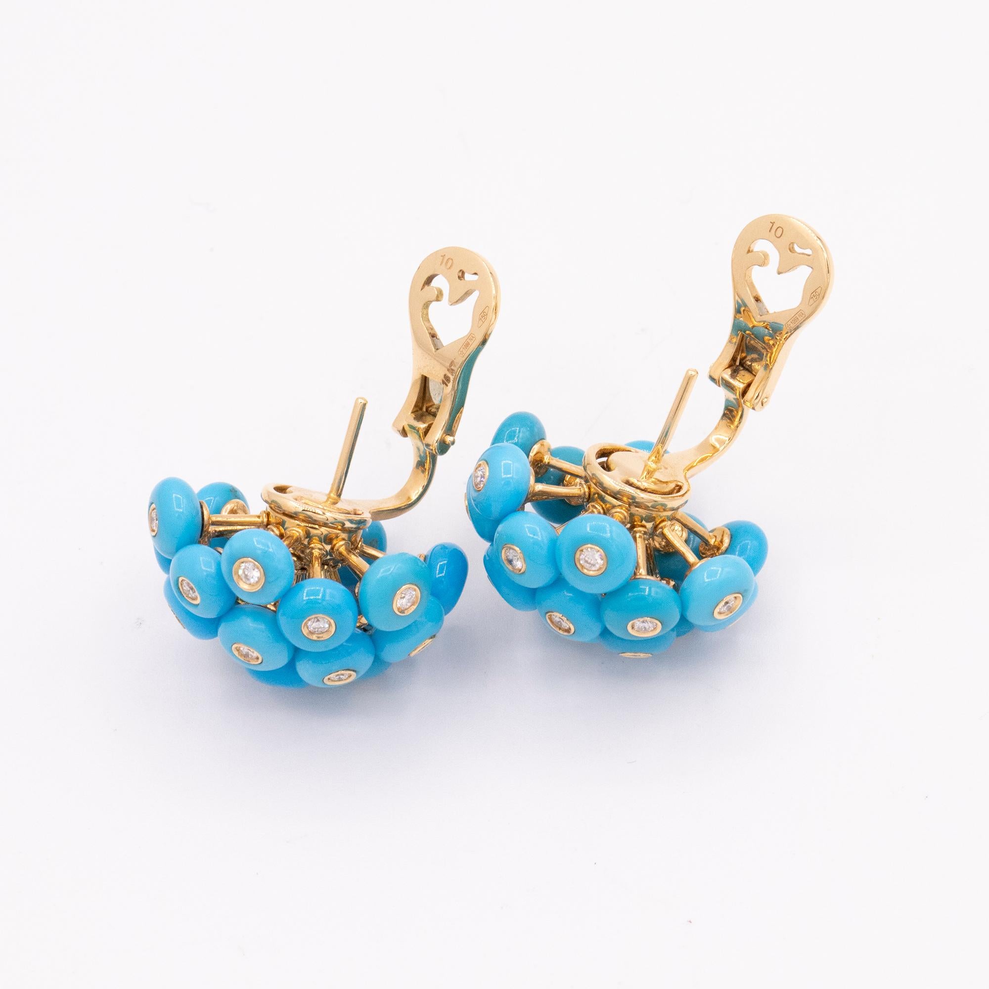 dandelion earrings gold