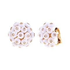 Chantecler Pendants d'oreilles dandelion en or 18 carats et diamants