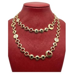 Collana Chantecler con diamanti, oro giallo 18 carati