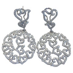 Chantecler Diamour Pav of Diamonds 18kt Weißgold-Kronleuchter-Ohrringe