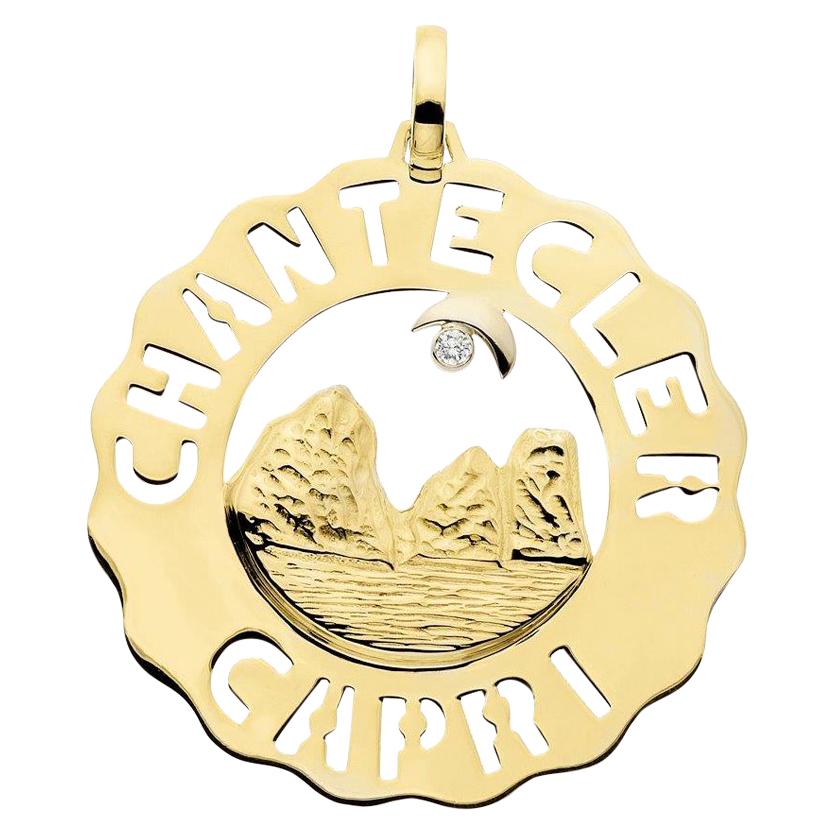 Chantecler Logo 18 Karat Gold Faraglioni Pendant