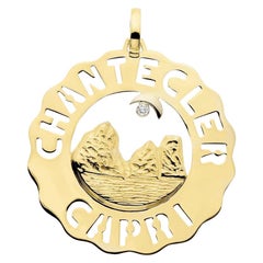 Pendentif Faraglioni en or 18 carats avec logo Chantecler