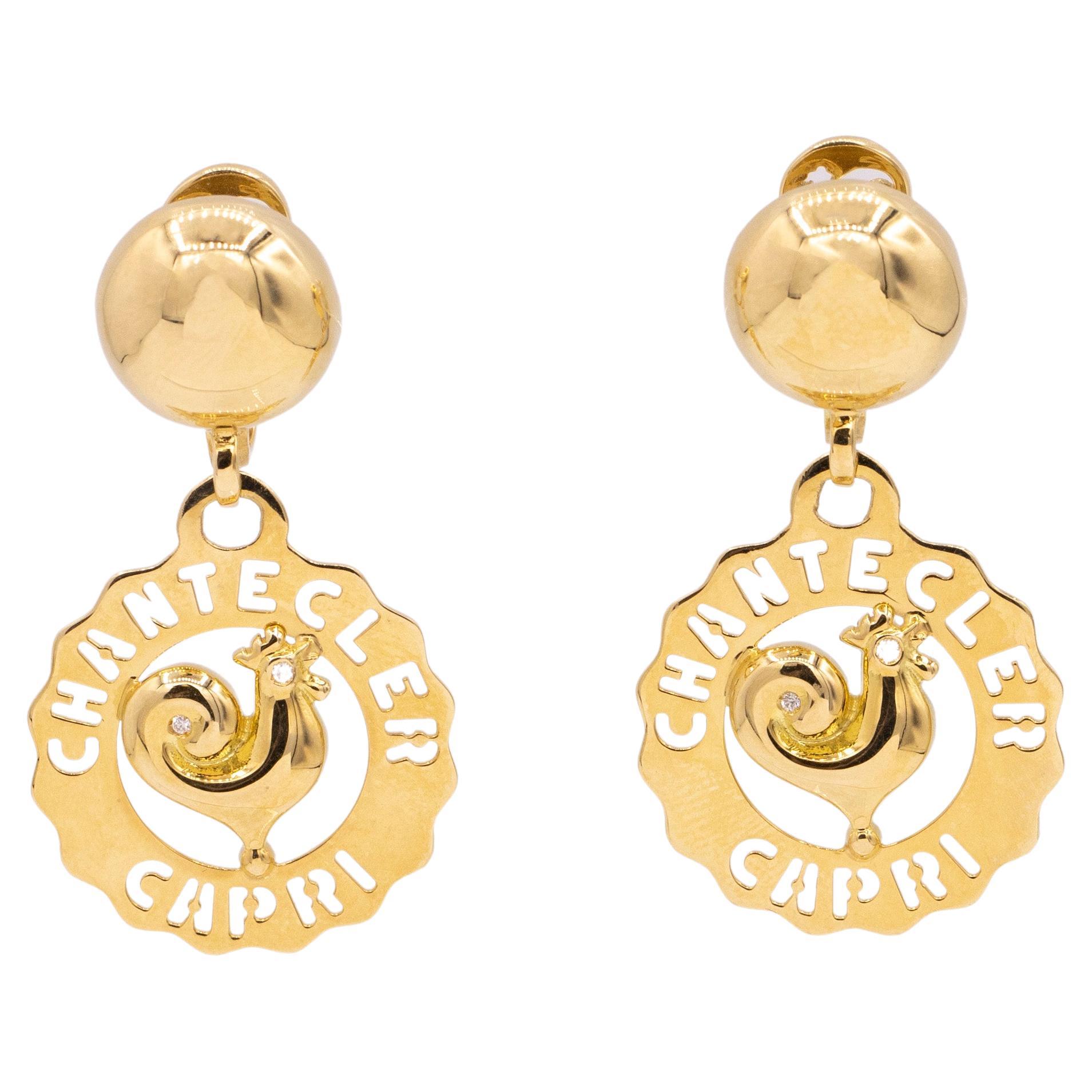 Chantecler Logo Rooster Earrings, Exclusively at Hamilton Jewelers at  1stDibs