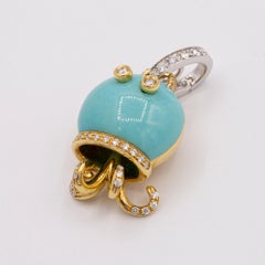 Chantecler Marinelle Octopus Turquoise Charm