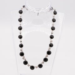 Chantecler of Capri Black Onyx and Diamond Necklace