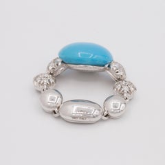 Chantecler of Capri Turquoise and Diamond Ring