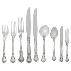 CHANTILLY antique sterling flatware set patented in 1895 by Gorham