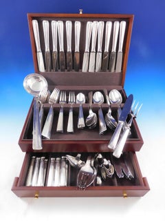 Chantilly by Ercuis Silverplate Flatware Set 12 Dinner Service 114 Pcs French