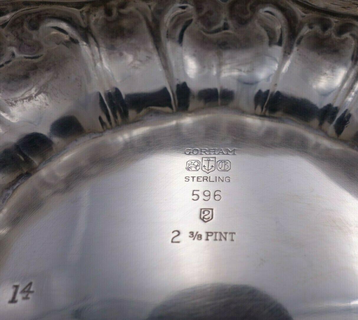 Chantilly by Gorham Sterling Silver Tea Set 5-Piece Hand Chased with SP Tray 7
