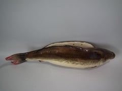 Chantilly Palissy Majolica Fish Wall Pocket