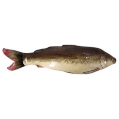 Chantilly Palissy Majolica Fish Wall Pocket