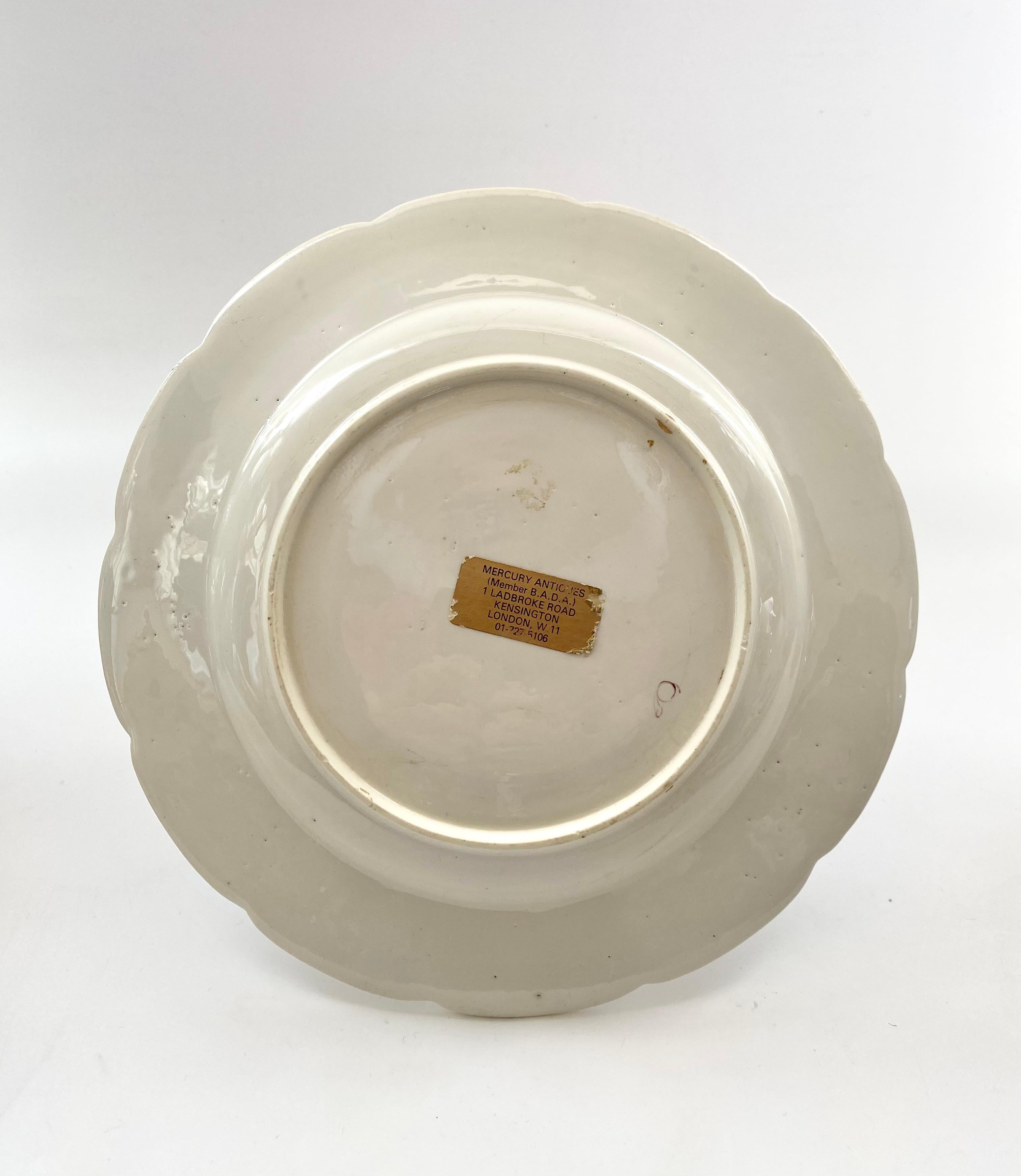 Chantilly porcelain plate, France, c. 1755. In Excellent Condition For Sale In Gargrave, North Yorkshire