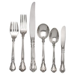 "Chantilly" Sterling Silver Flatware Set, Patented in 1895 by Gorham 4 x 12