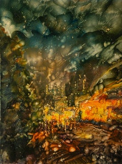 Chao Gong Impressionist Original Oil On Canvas "Sleepless City"