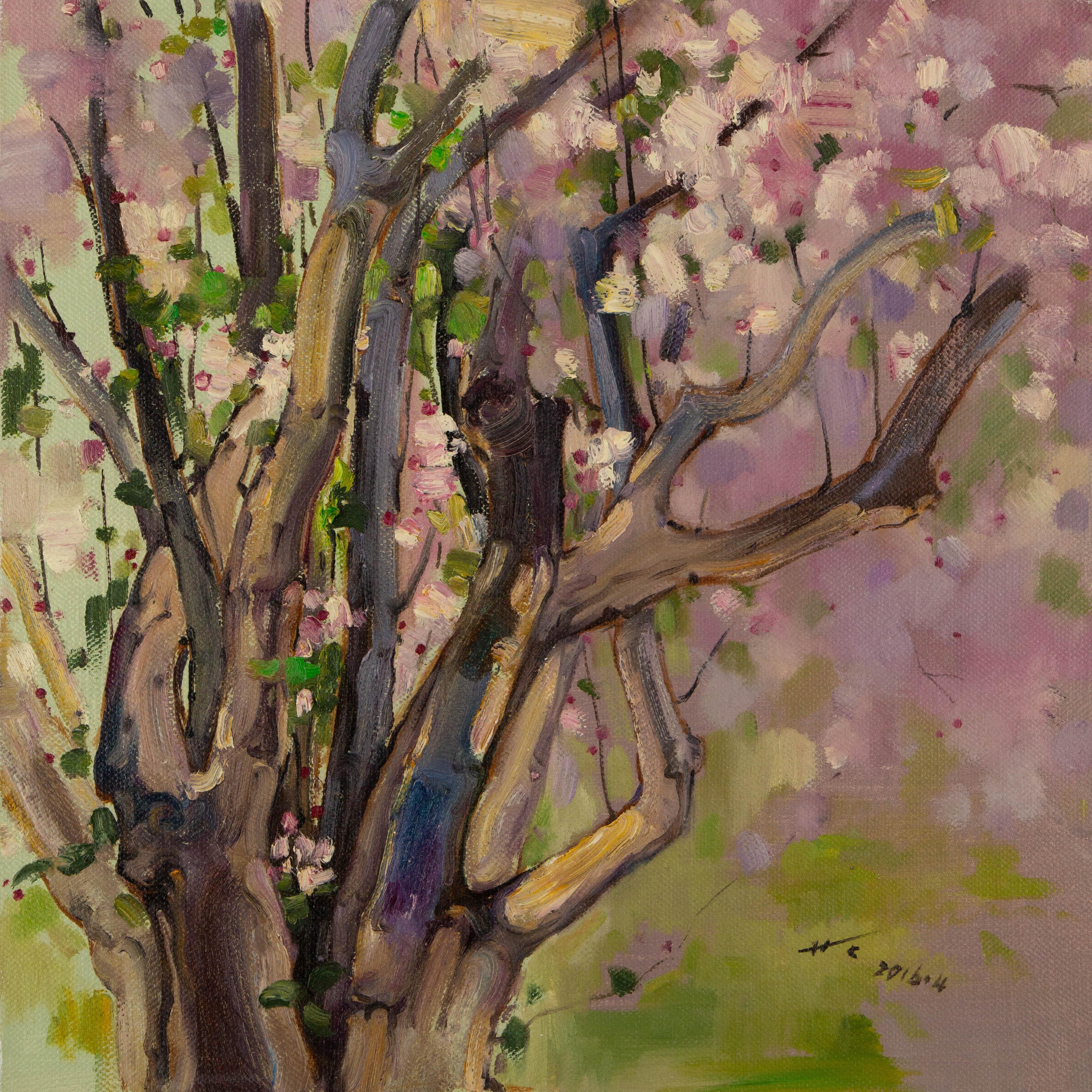  Titre : Bégonia au printemps
 Médium : Huile sur toile
 Taille : 19 x 19 pouces
 Cadre : Options d'encadrement disponibles !
 Condit : Le tableau semble être en excellent état.
 Note : Cette peinture n'est pas tendue
 Année : 2016
 Artistics : Chao