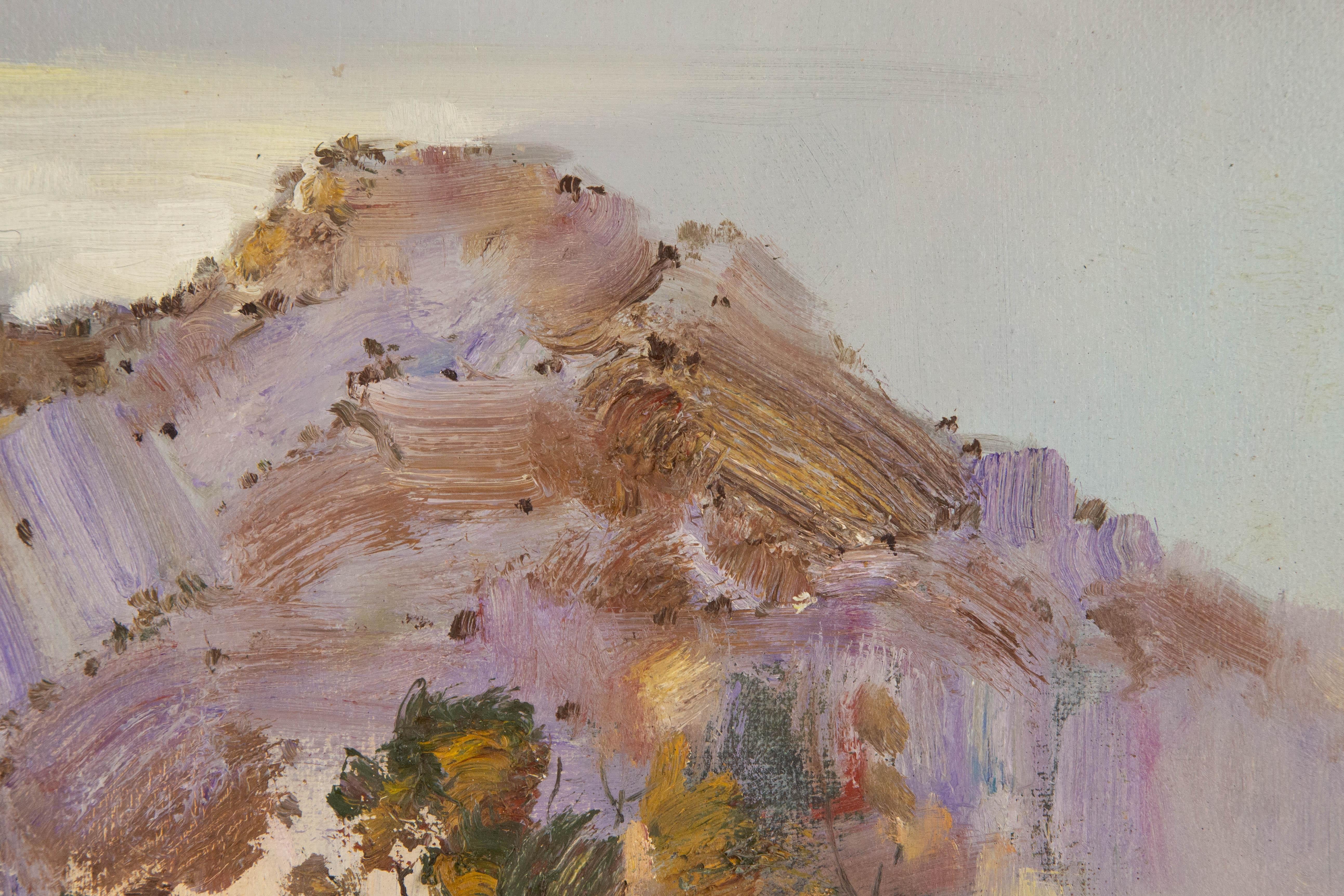 Chao Han-Landschaft, Original Ölgemälde auf Leinwand, „Years In The Mountains II“, Chao Han im Angebot 3