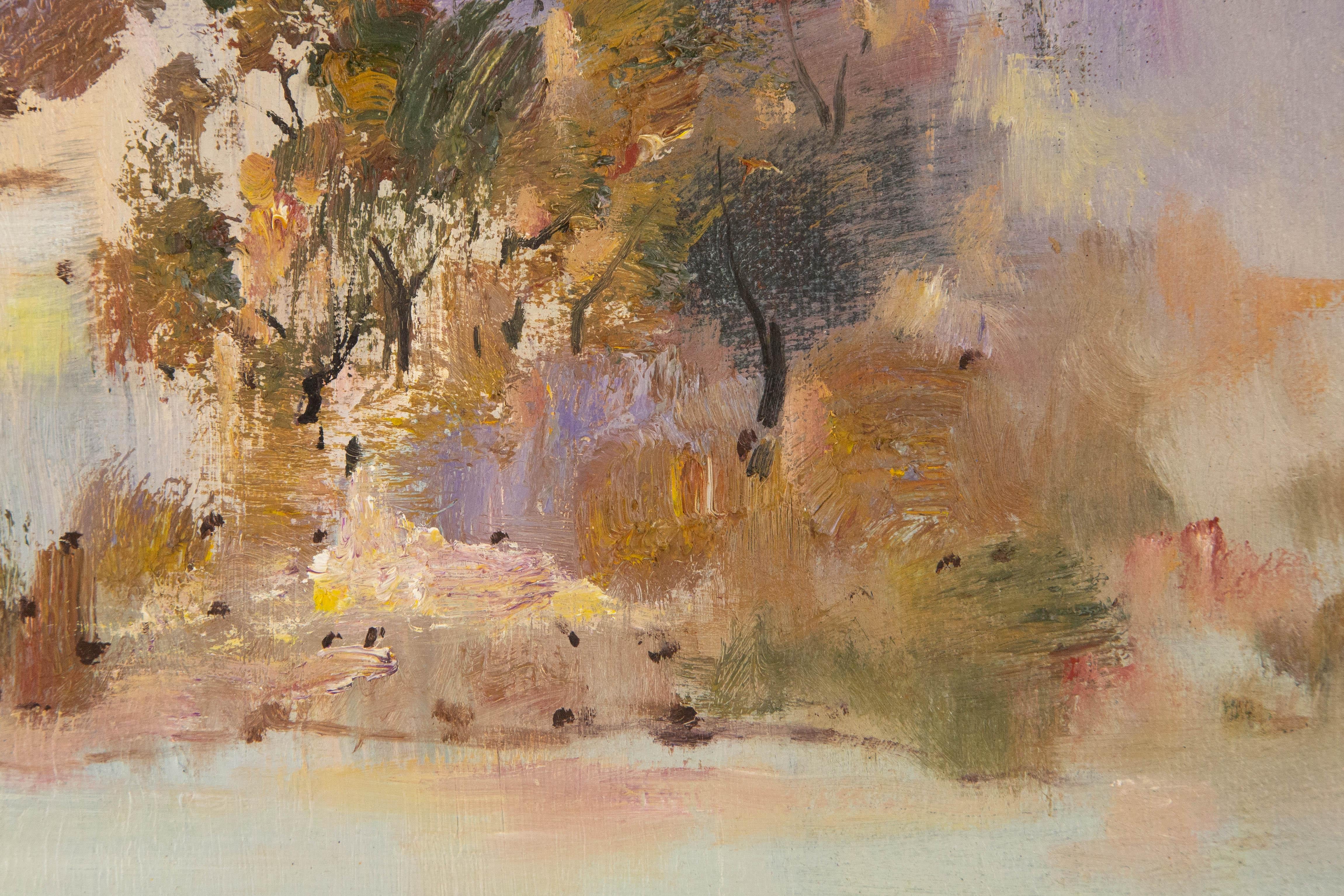 Chao Han-Landschaft, Original Ölgemälde auf Leinwand, „Years In The Mountains II“, Chao Han im Angebot 4