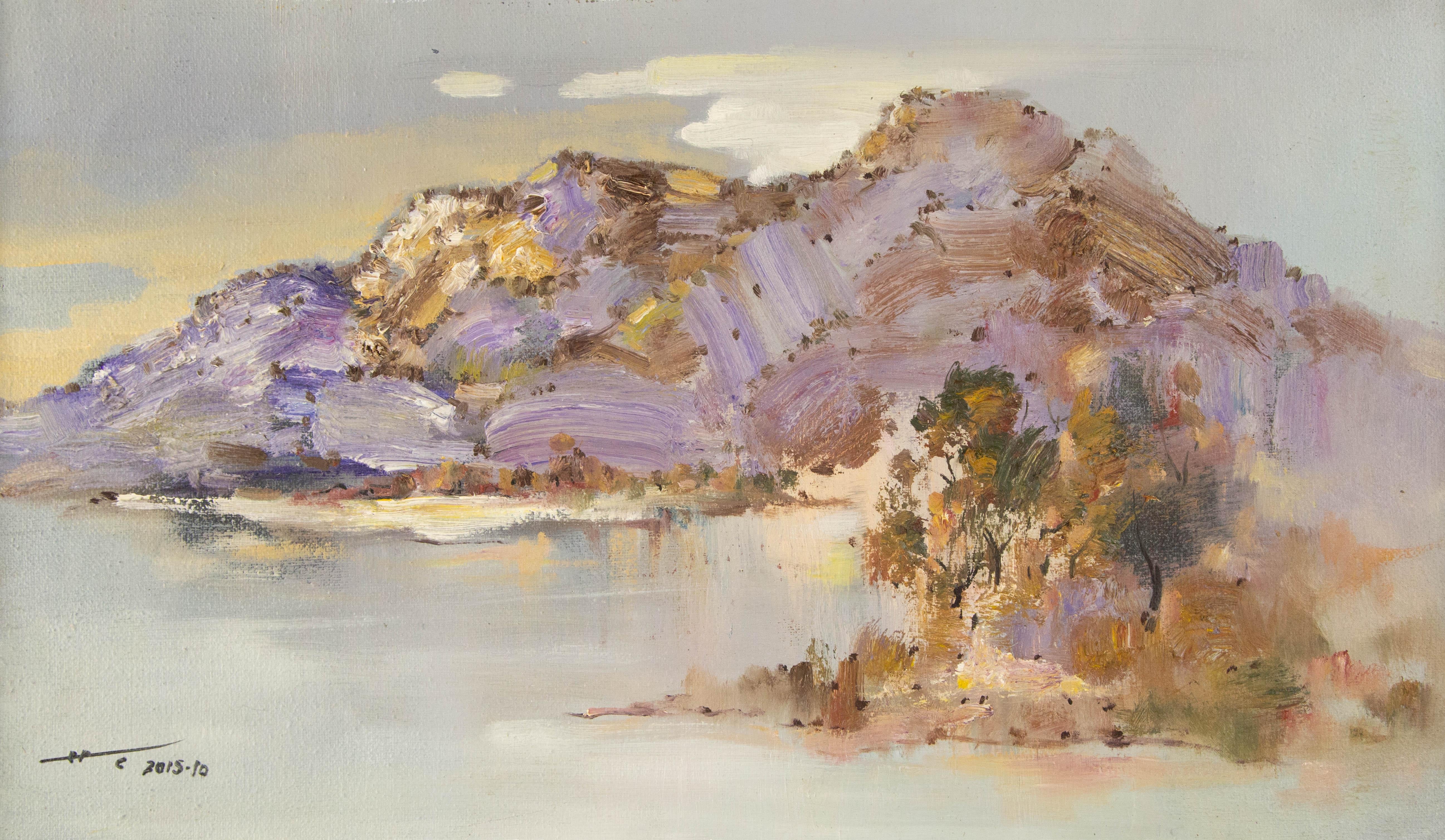 Chao Han-Landschaft, Original Ölgemälde auf Leinwand, „Years In The Mountains II“, Chao Han