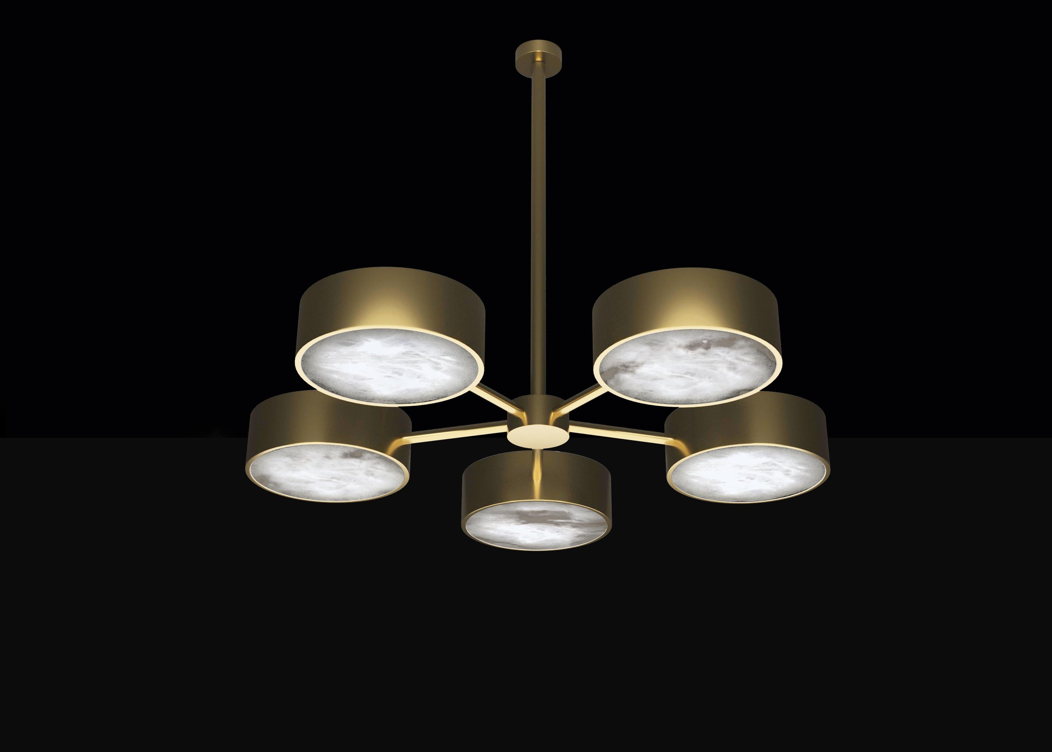 Chaos Bronze Chandelier by Alabastro Italiano
Dimensions: D 97 x W 100 x H 84.5 cm.
Materials: White alabaster and bronze.

Available in different finishes: Shiny Silver, Bronze, Brushed Brass, Ruggine of Florence, Brushed Burnished, Shiny Gold,