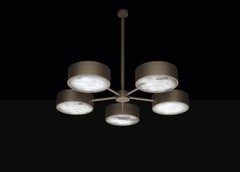 Chaos Brushed Burnished Metal Chandelier by Alabastro Italiano