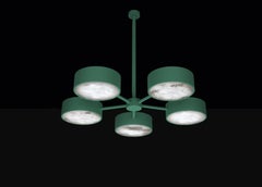 Chaos Freedom Green Metal Chandelier by Alabastro Italiano