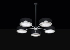 Lustre Chaos en métal noir brillant par Alabastro Italiano