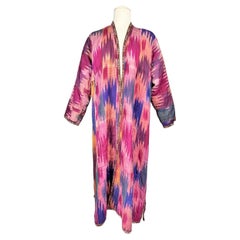 Chapan coat in silk ikat - Uzbekistan Circa 1900-1950