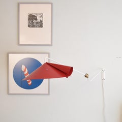 "Chapeau Chinos" Applique rouge et blanche de Janette Laverriere pour Silberkuppe