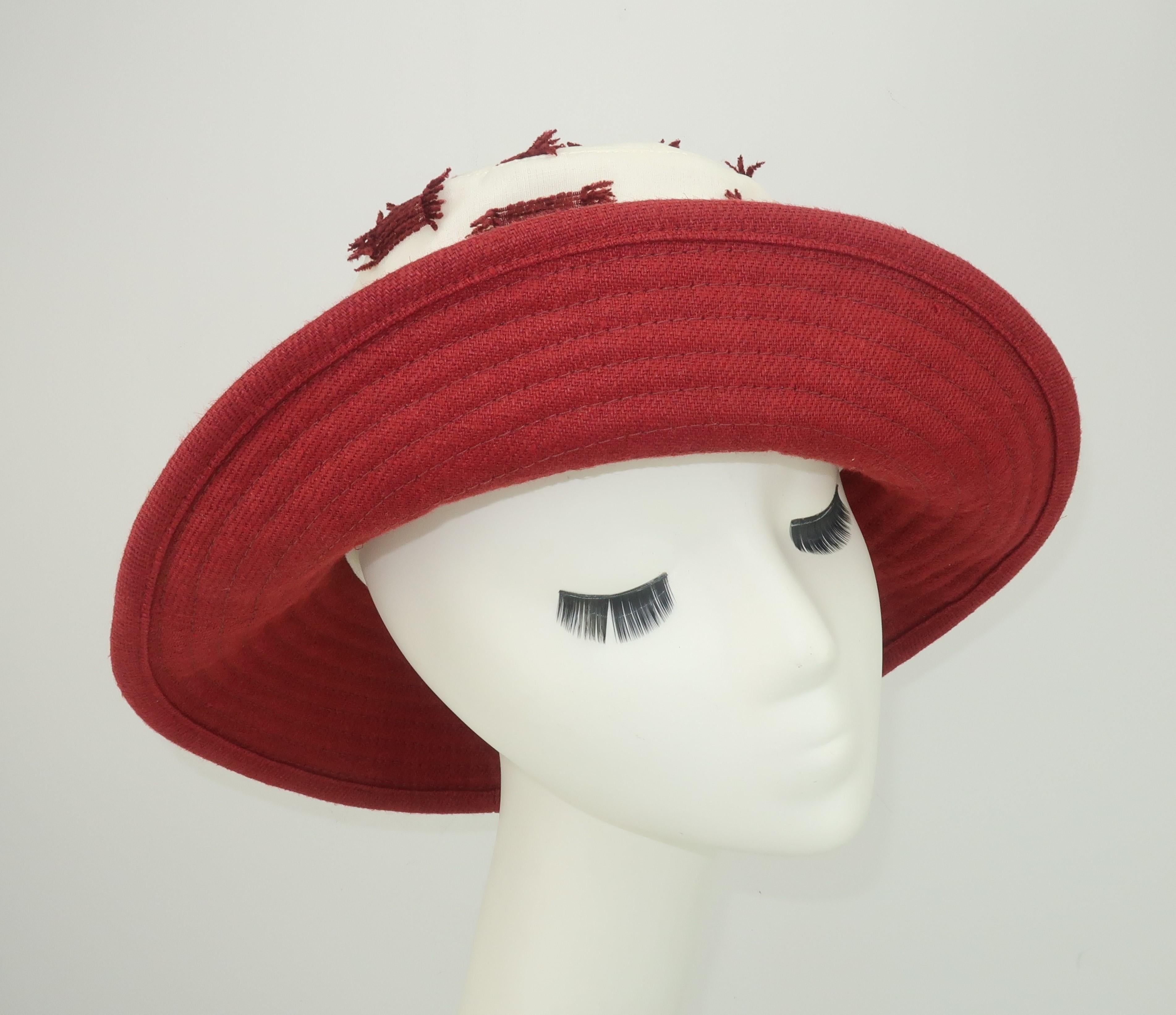 Women's Chapeaux Motsch Pour Hermès Linen & Chenille Bucket Hat