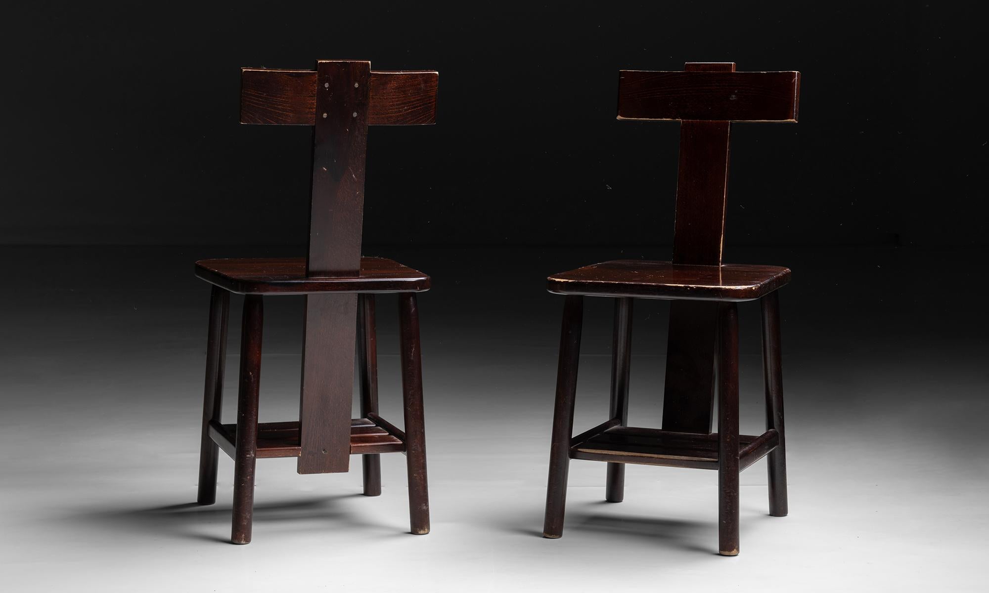 French Chapel Chairs, France, circa 1970
